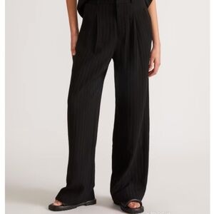 Everlane The City Stripe Way-High Drape Pant